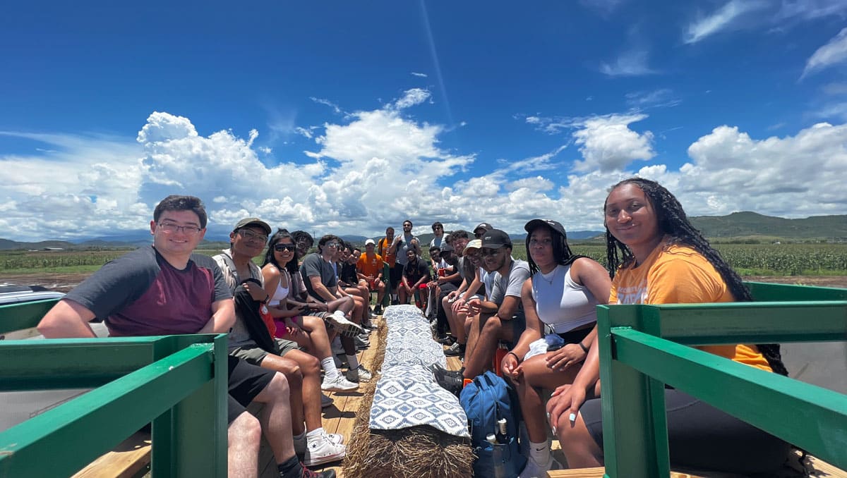 UT Success Academy students on a program trip to Puerto Rico