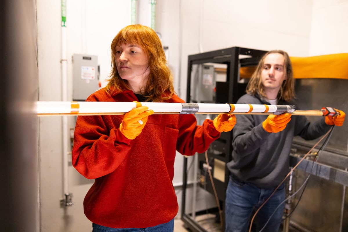 students working in nuclear energy lab