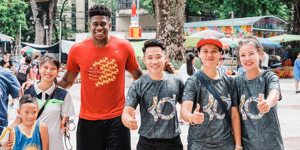 Admiral Schofield in Vietnam during a VOLeaders Academy trip