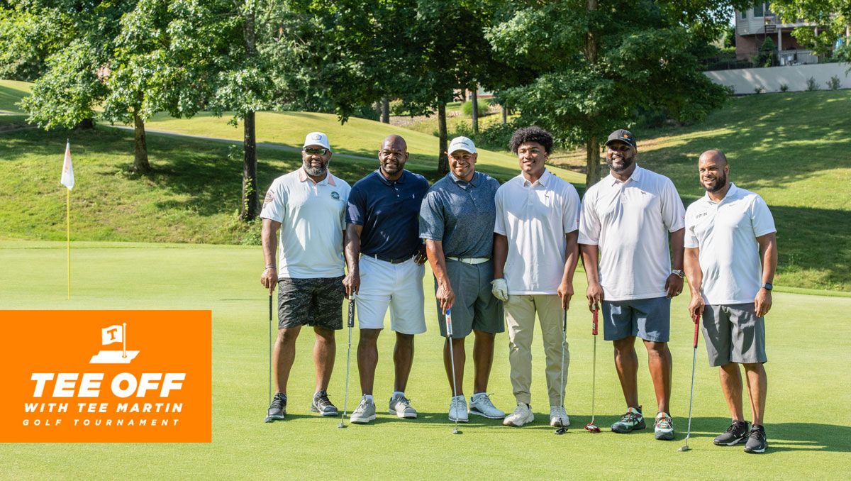 Golfers at the Tee Martin Golf Tournament