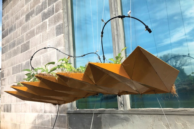 Akerman’s urban micro-farm prototype, STELLA, a product of her research in living architecture.