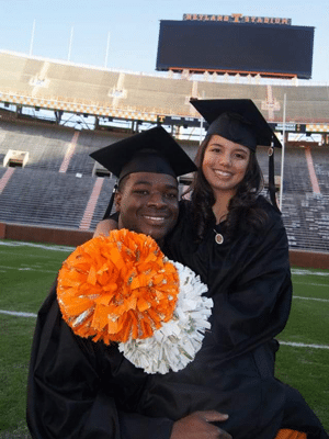 Lieutenant Brandon McGee and girlfriend